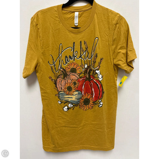 Top Short Sleeve By Clothes Mentor In Yellow, Size: M
