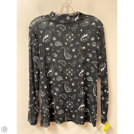 Top Long Sleeve By Clothes Mentor In Black, Size: M