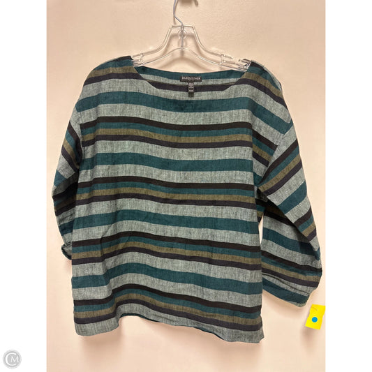 Top Long Sleeve By Eileen Fisher In Green, Size: Sp