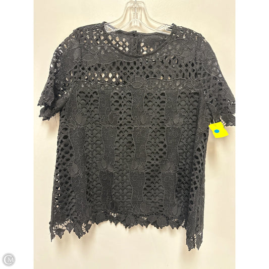 Top Short Sleeve By Allison In Black, Size: S