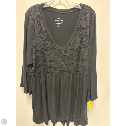 Top Long Sleeve By Torrid In Black, Size: 4x