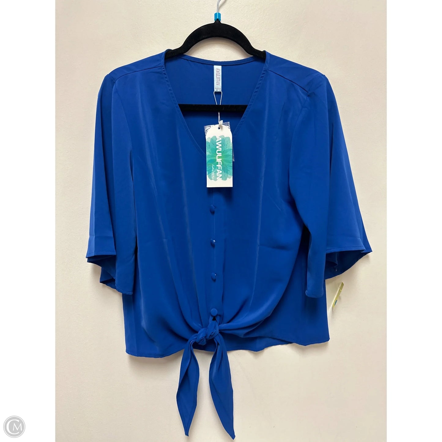Top Short Sleeve By Clothes Mentor In Blue, Size: M