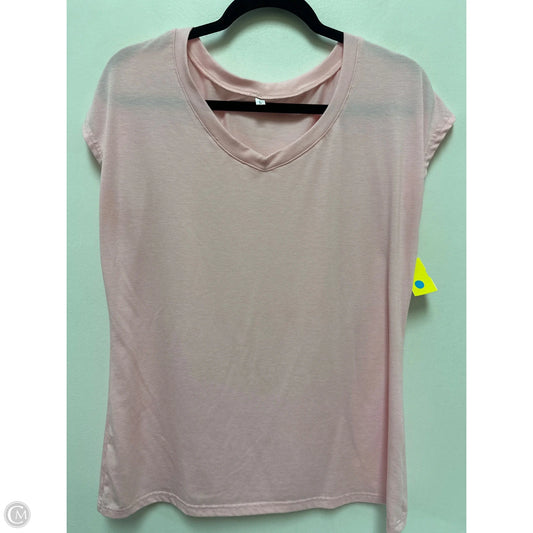 Top Short Sleeve By Clothes Mentor In Pink, Size: L