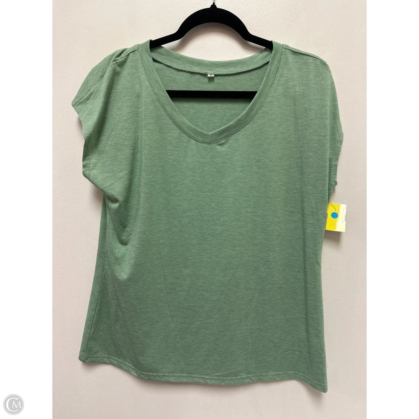 Top Short Sleeve By Clothes Mentor In Green, Size: L