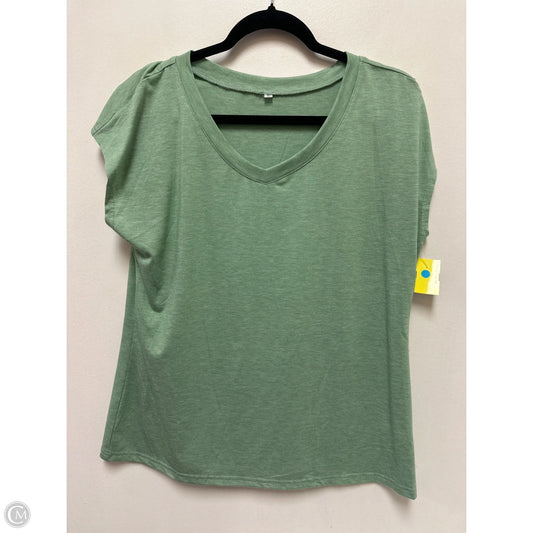 Top Short Sleeve By Clothes Mentor In Green, Size: L