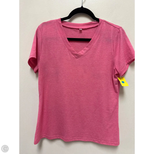 Top Short Sleeve By Clothes Mentor In Pink, Size: M
