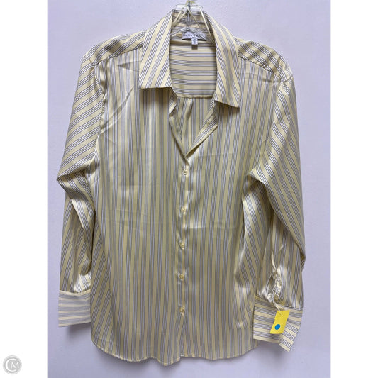 Blouse Long Sleeve By Maison Damelie In Yellow, Size: L