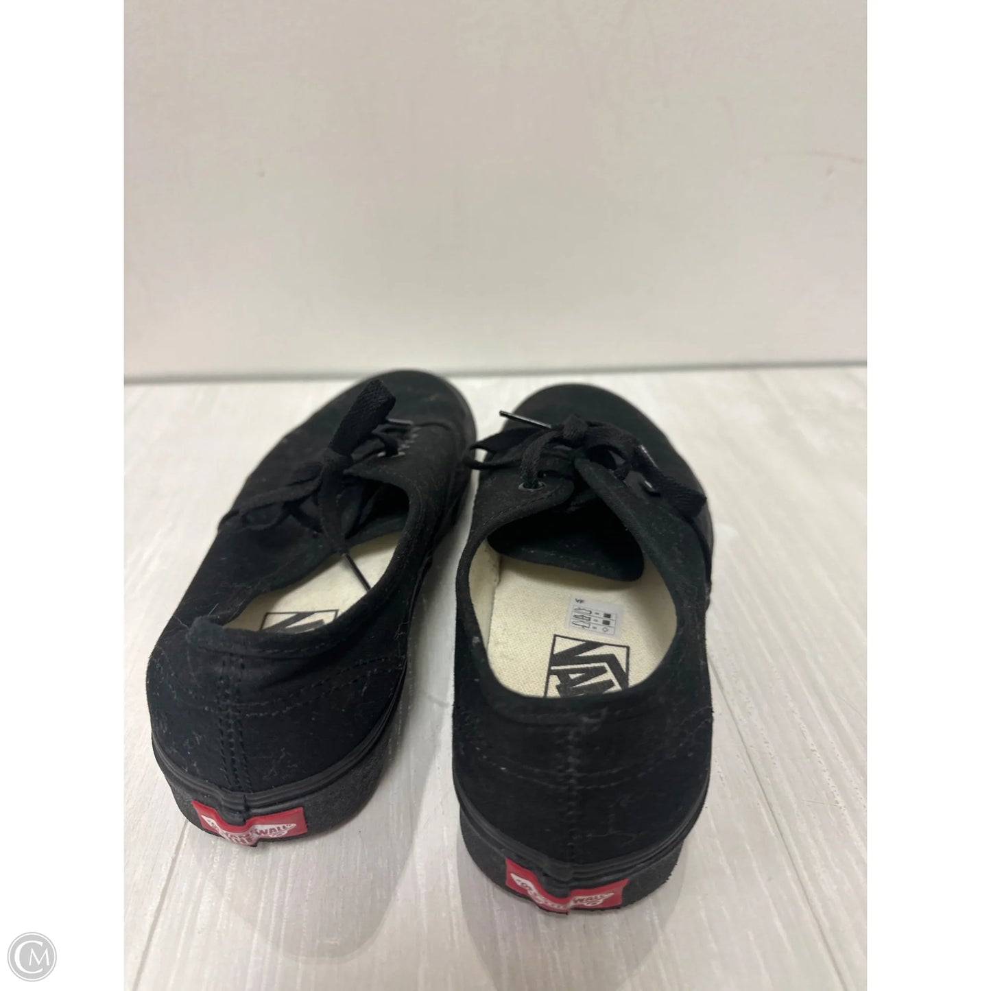 Shoes Flats By Vans In Black, Size: 8
