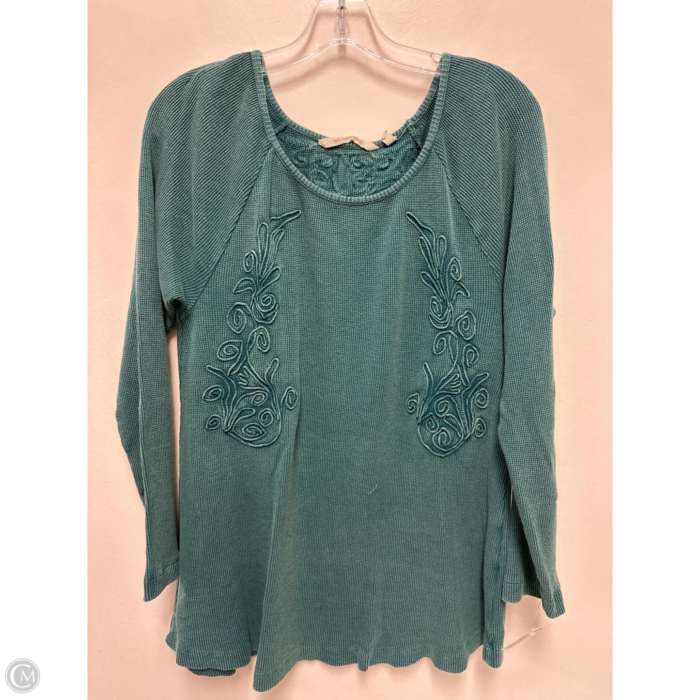 Top Long Sleeve By Soft Surroundings In Green, Size: L