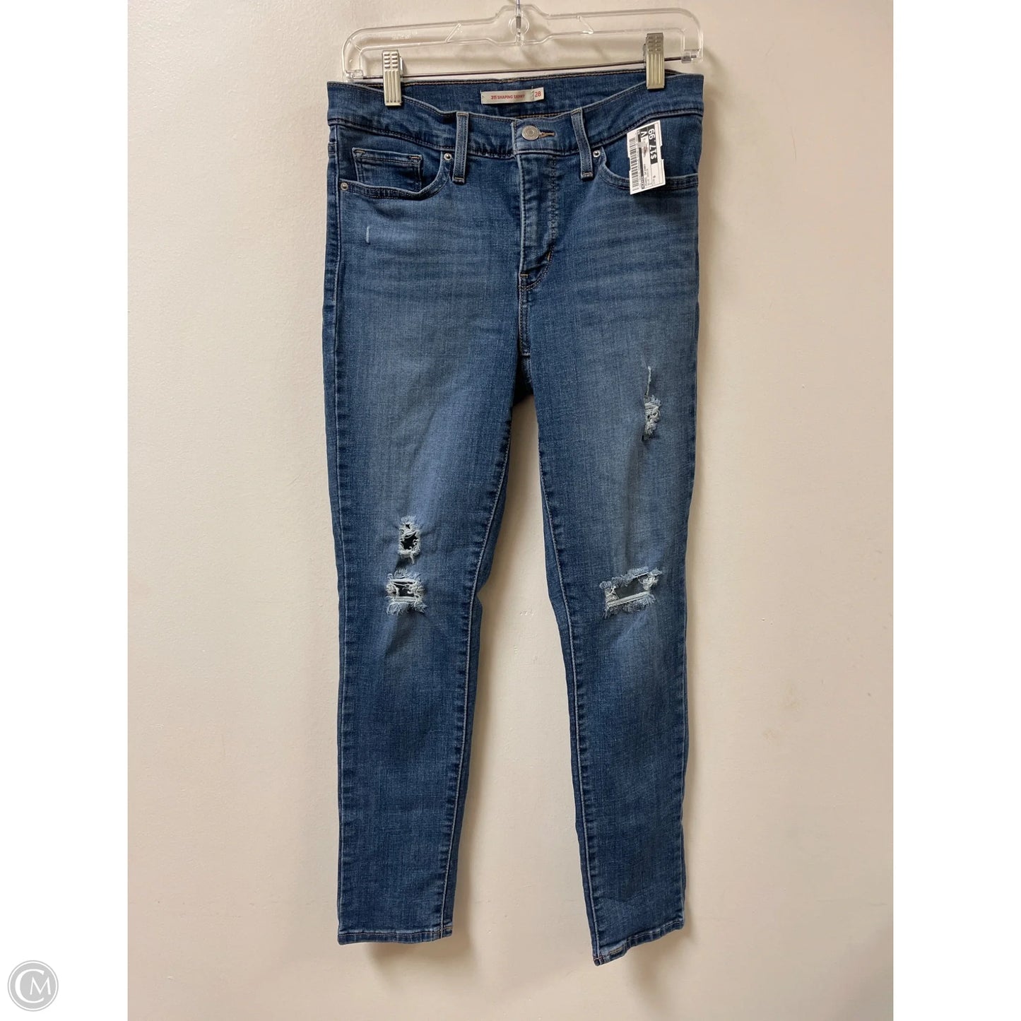 Jeans Skinny By Levis In Blue Denim, Size: 6