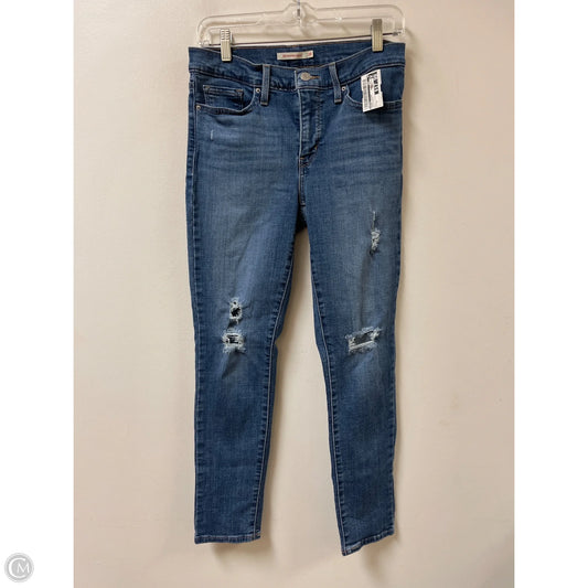 Jeans Skinny By Levis In Blue Denim, Size: 6
