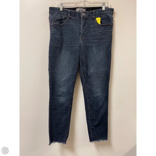 Jeans Skinny By Wit & Wisdom In Blue Denim, Size: 12