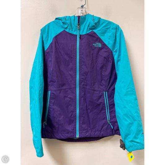 Jacket Windbreaker By The North Face In Blue & Purple, Size: M