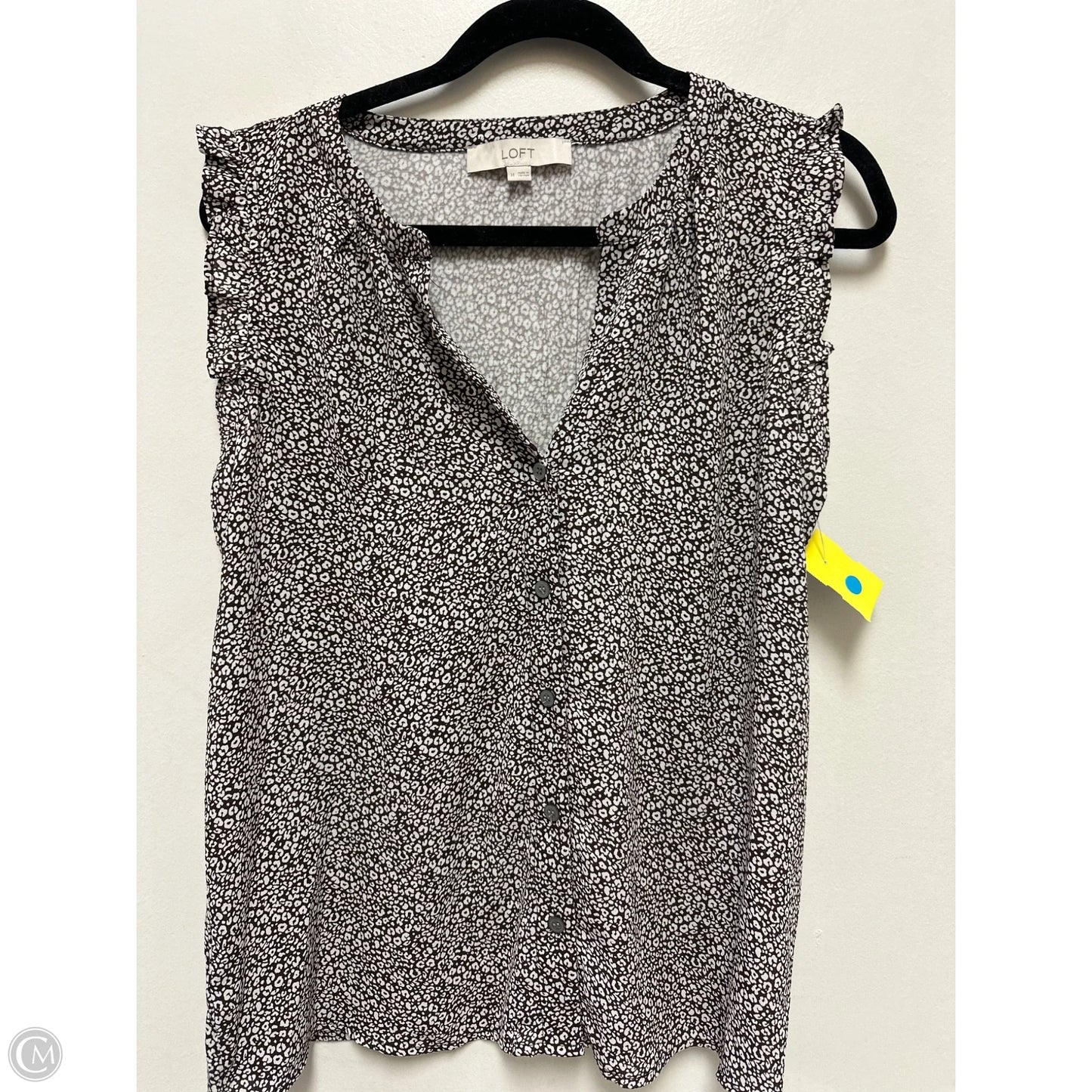 Top Sleeveless By Loft In Brown, Size: M