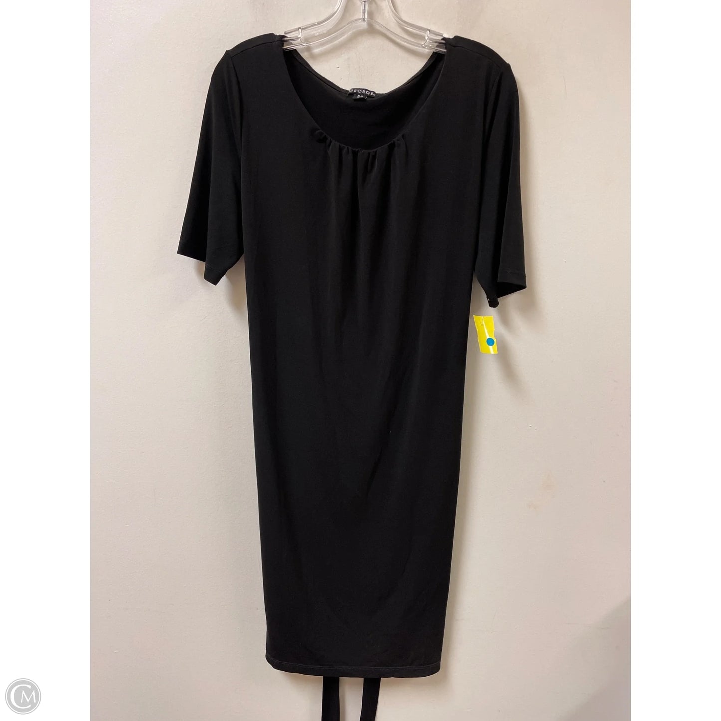 Dress Casual Midi By George In Black, Size: Xl