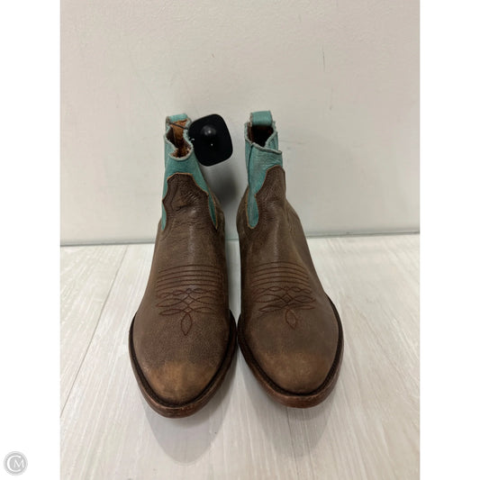 Boots Leather By Matisse In Brown & Green, Size: 8.5