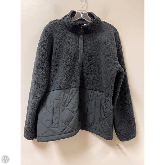 Jacket Faux Fur & Sherpa By J. Crew In Black, Size: M