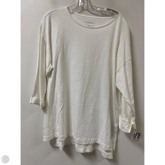 Tunic Long Sleeve By Pure Jill In White, Size: S