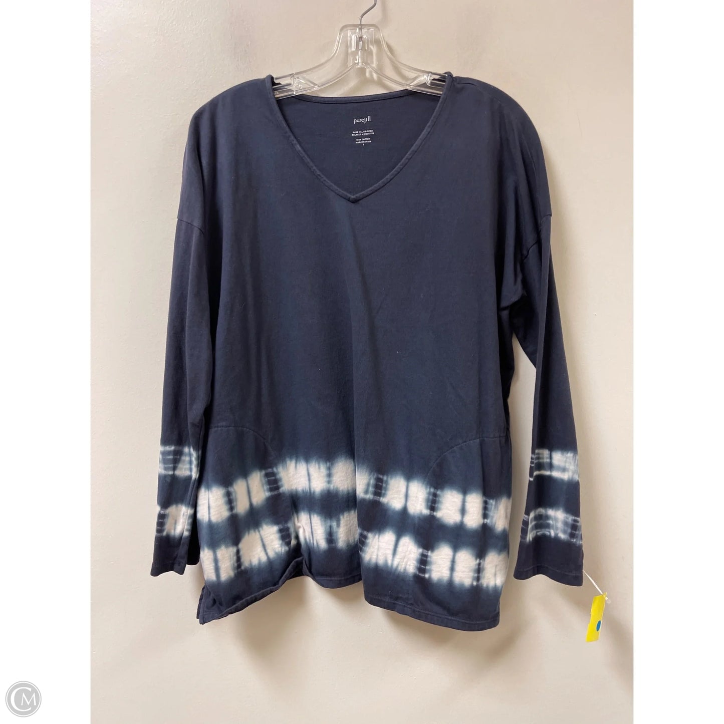 Top Long Sleeve By Pure Jill In Blue, Size: S