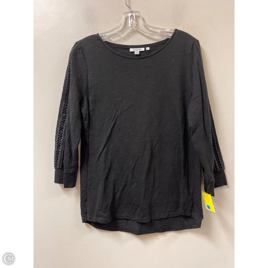 Top Long Sleeve By Chicos In Black, Size: M