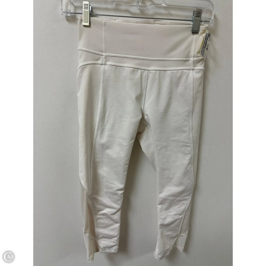 Athletic Leggings By Lululemon In White, Size: 4