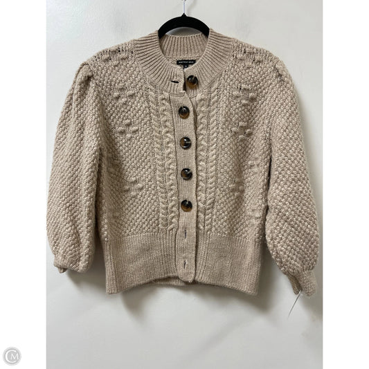 Sweater Cardigan By Who What Wear In Cream, Size: M