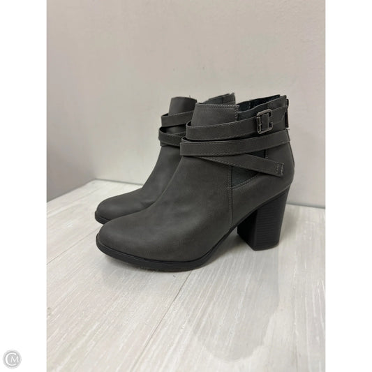 Boots Ankle Heels By Dream Pairs In Grey, Size: 9
