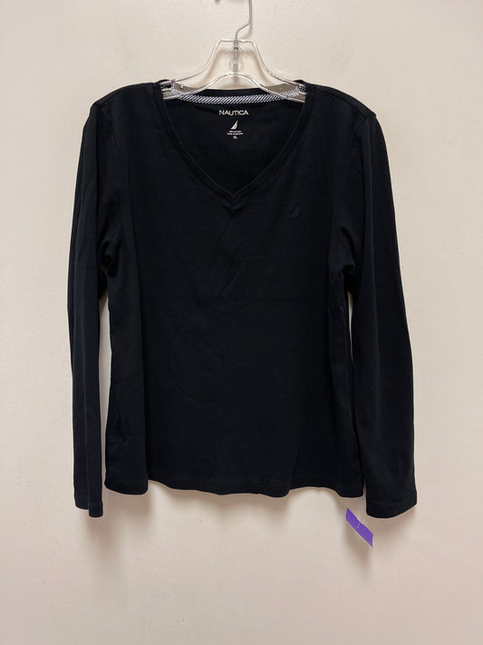 Black Top Long Sleeve Nautica, Size Xl