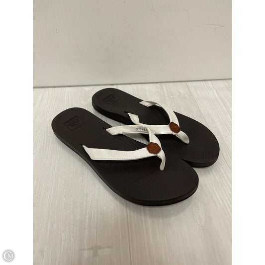 Sandals Flats By Reef In White, Size: 10