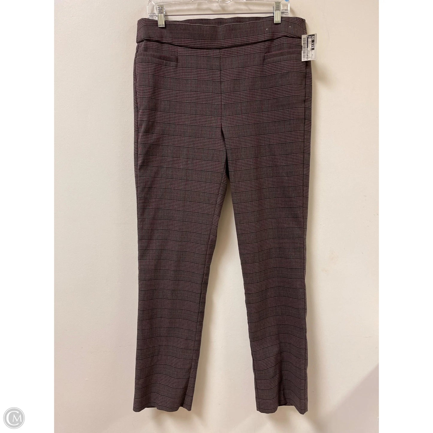 Pants Other By Liz Claiborne In Grey & Purple, Size: 12