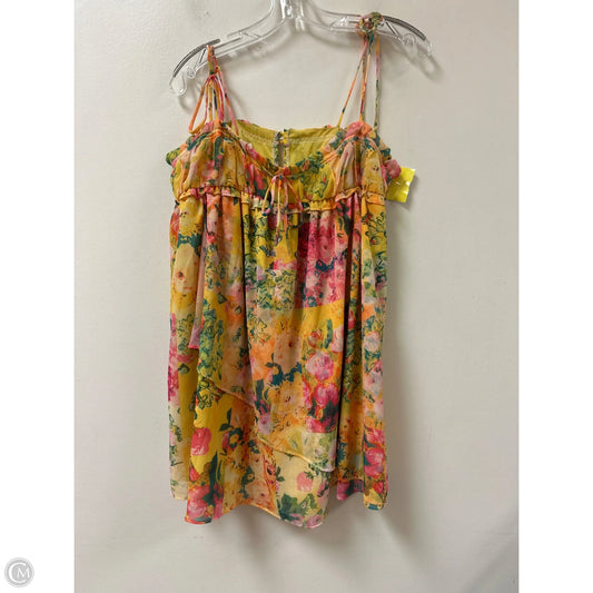 Top Sleeveless By Clothes Mentor In Yellow, Size: L