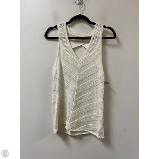 Top Sleeveless By Moth In Cream, Size: M