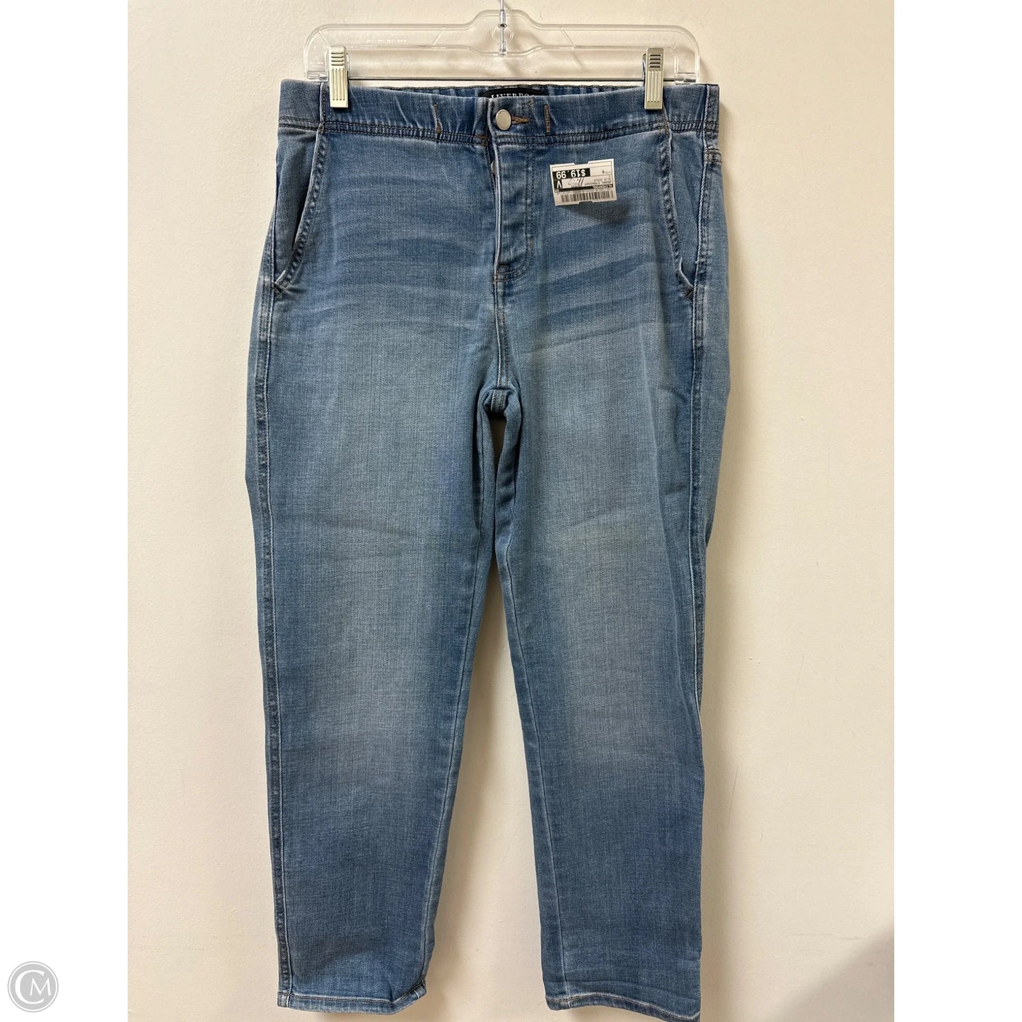 Jeans Straight By Liverpool In Blue Denim, Size: 6