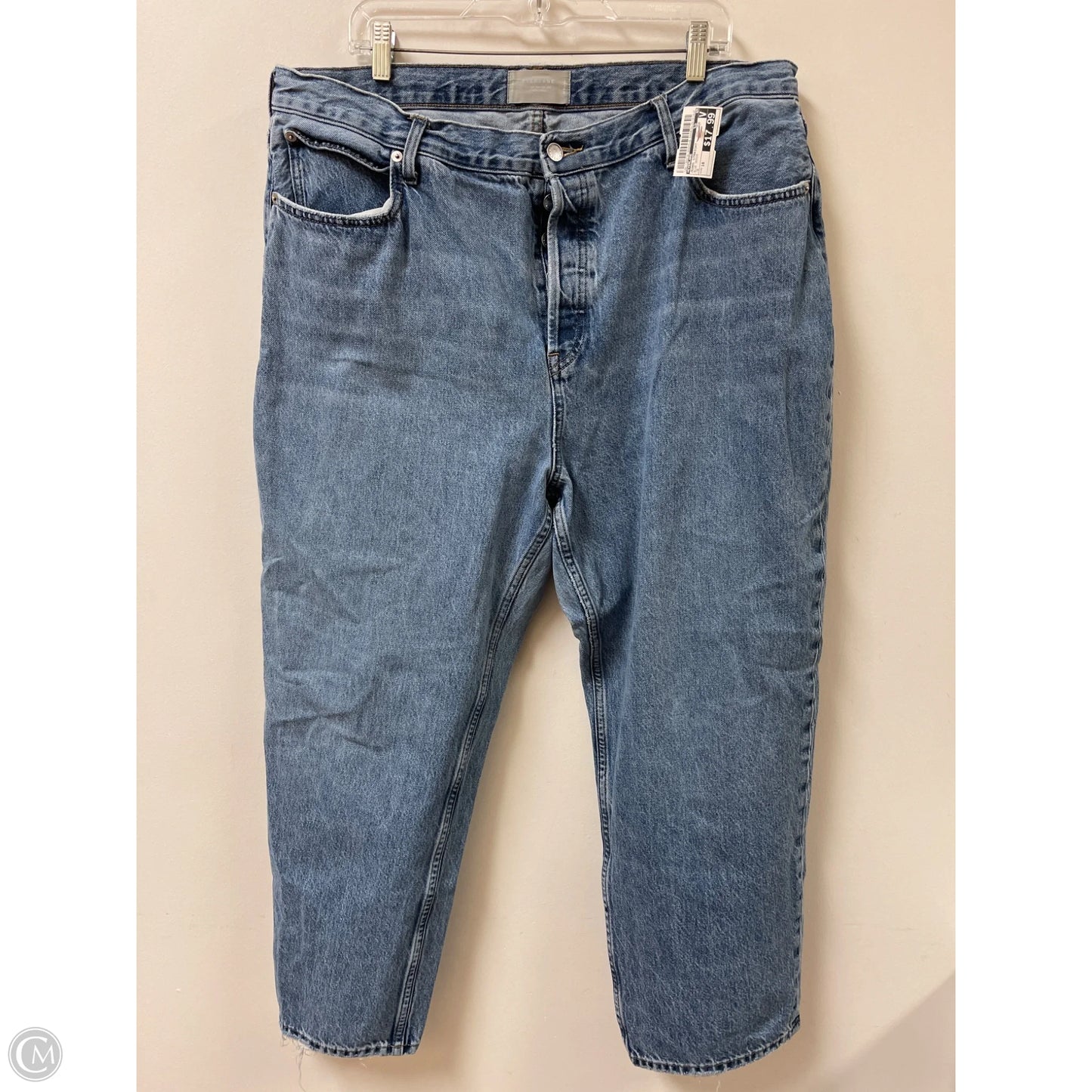 Jeans Straight By Everlane In Blue Denim, Size: 18