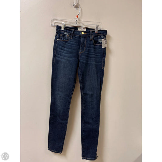 Jeans Skinny By Frame In Blue Denim, Size: 2