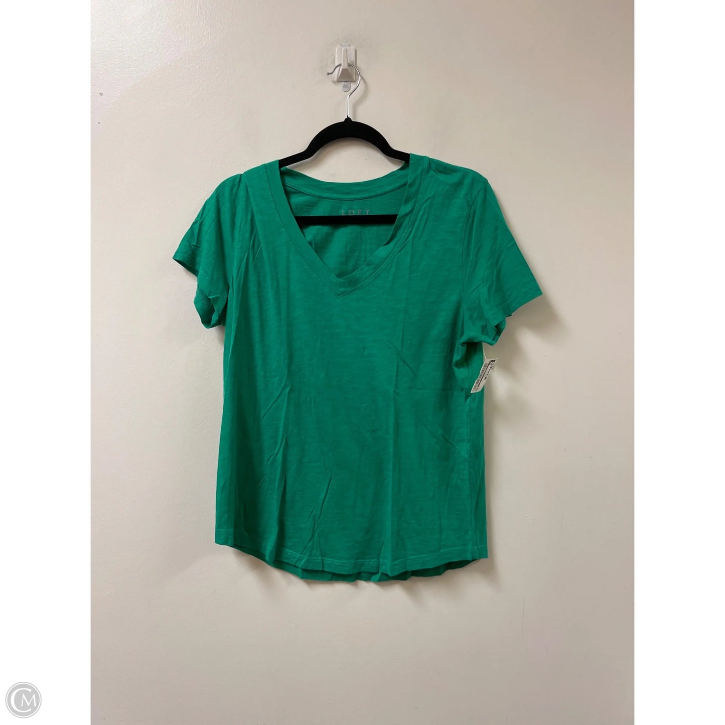 Top Short Sleeve By Loft In Pink, Size: L