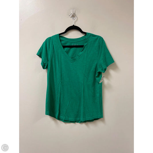 Top Short Sleeve By Loft In Pink, Size: L