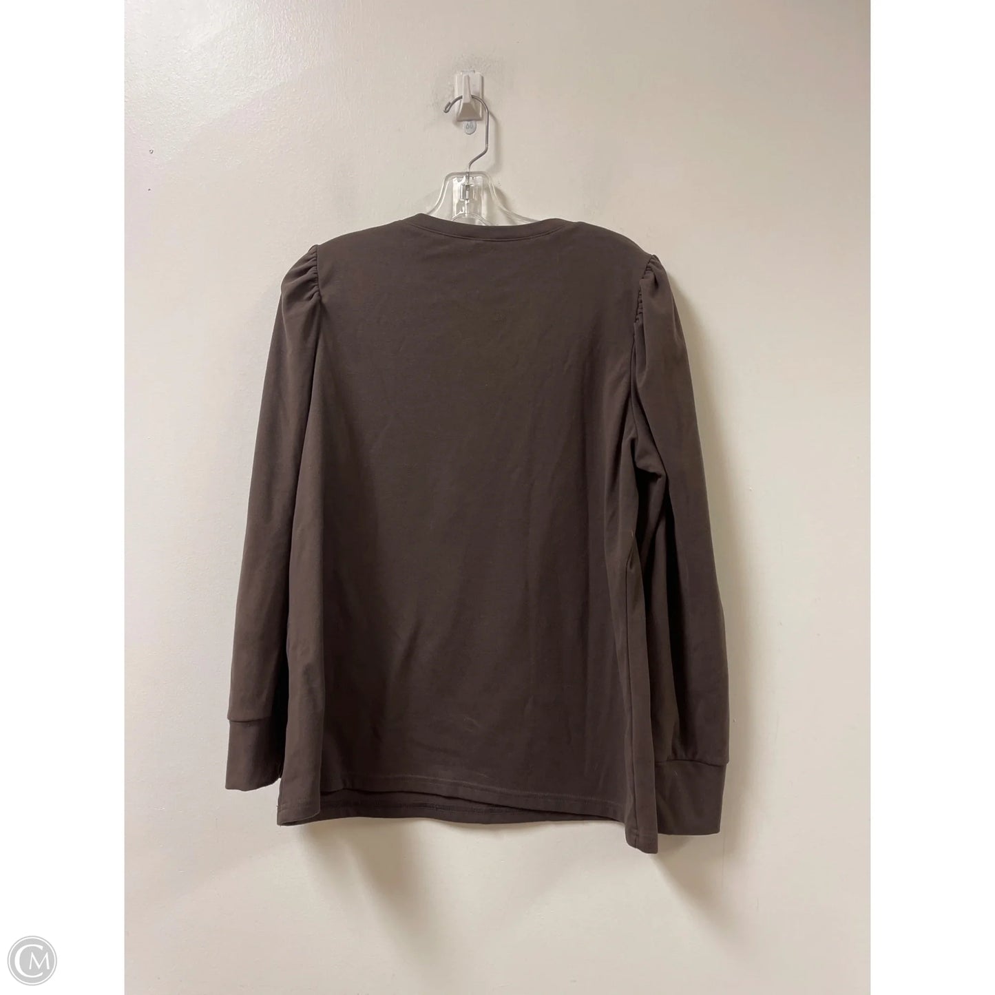 Top Long Sleeve By Clothes Mentor In Brown, Size: L