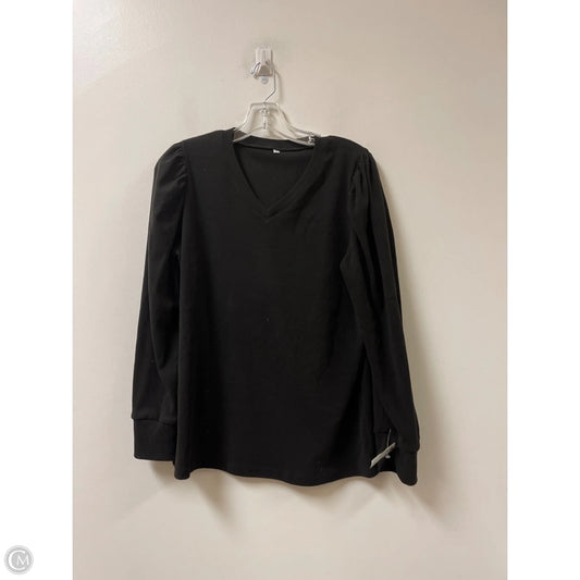 Top Long Sleeve By Clothes Mentor In Black, Size: L