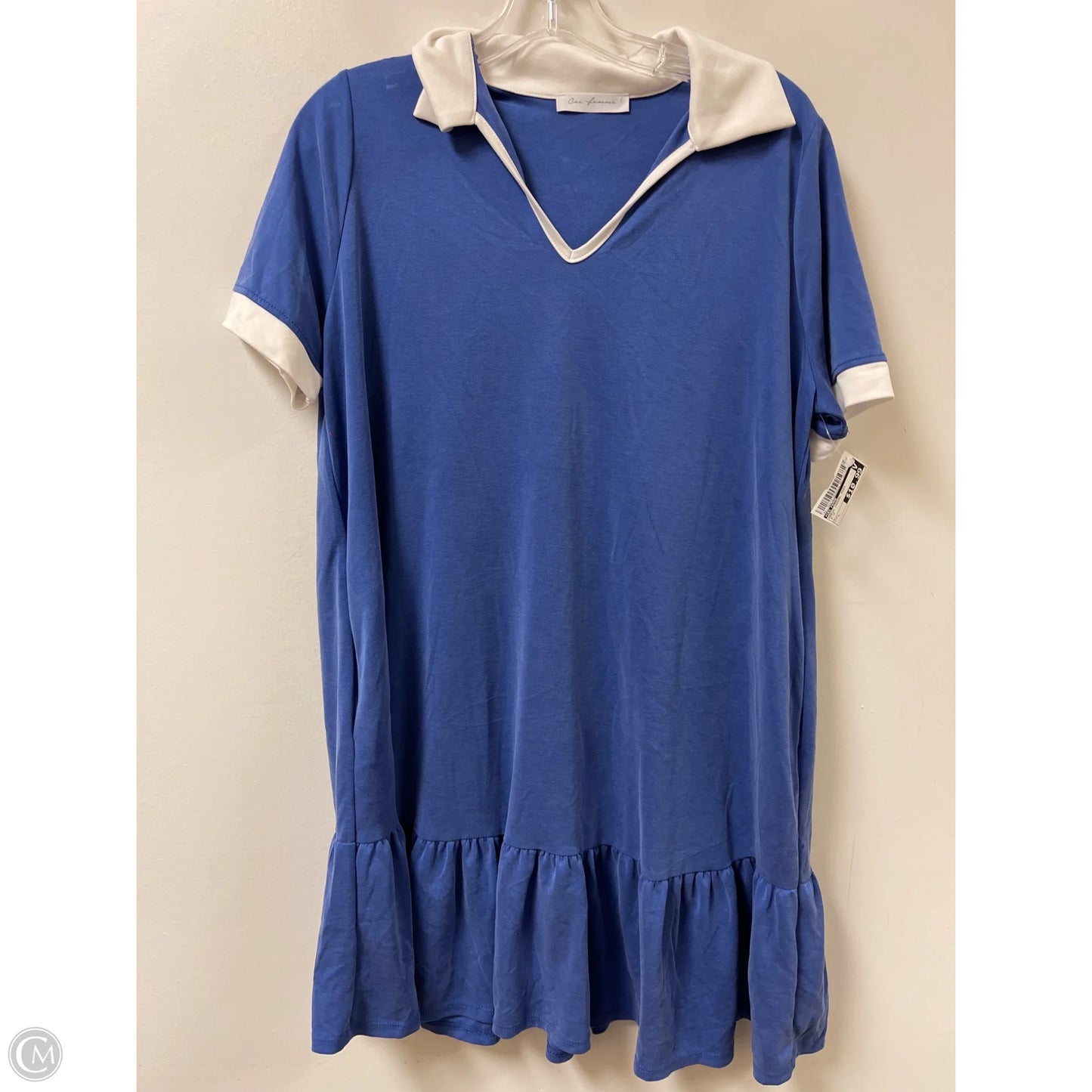 Dress Casual Midi By Ces Femme In Blue, Size: L