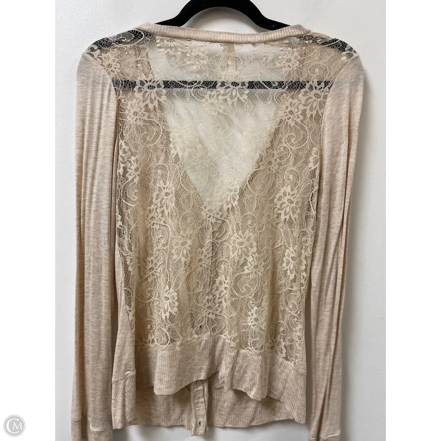 Cardigan By Clothes Mentor In Tan, Size: M