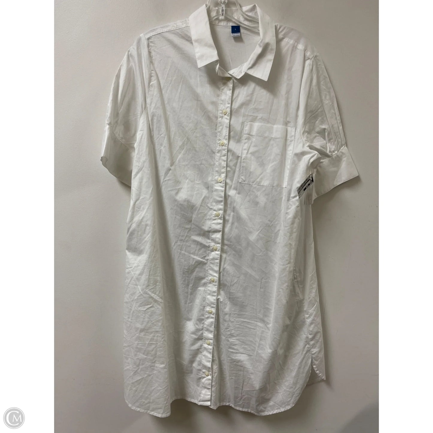 Dress Casual Midi By Old Navy In White, Size: L