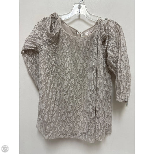 Top Long Sleeve By Lc Lauren Conrad In Cream, Size: S