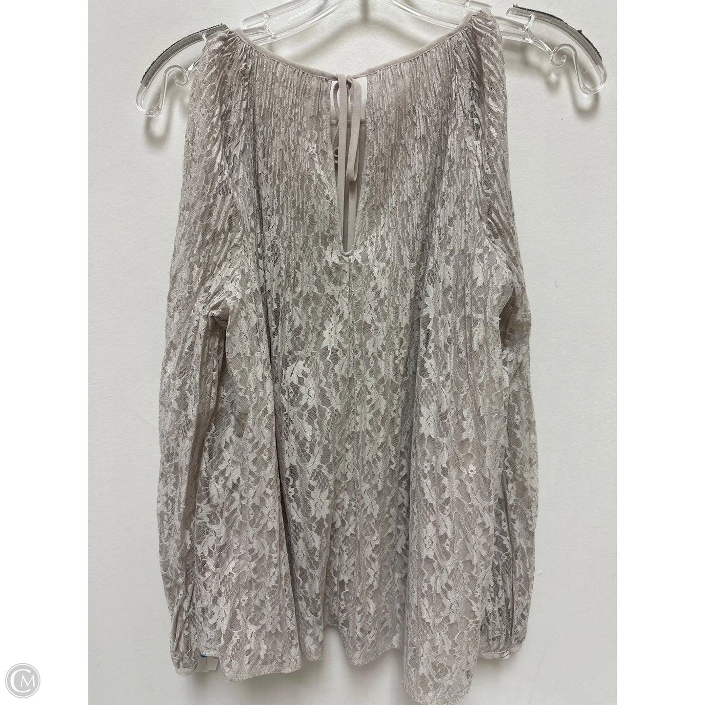 Top Long Sleeve By Lc Lauren Conrad In Cream, Size: S