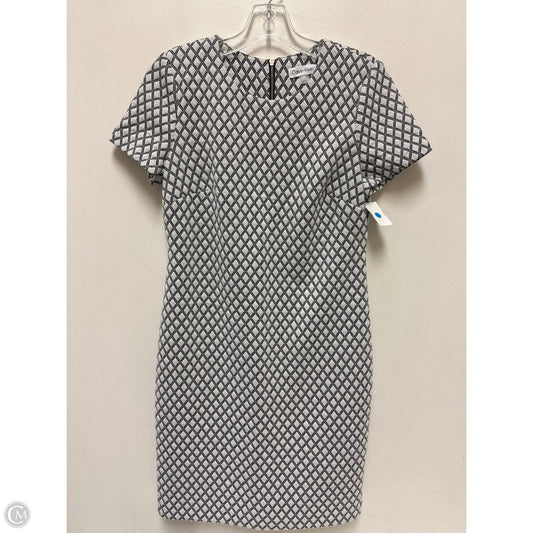 Skirt Midi By Calvin Klein In Black & White, Size: 6