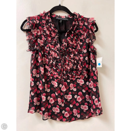 Top Sleeveless By White House Black Market In Floral Print, Size: Xs