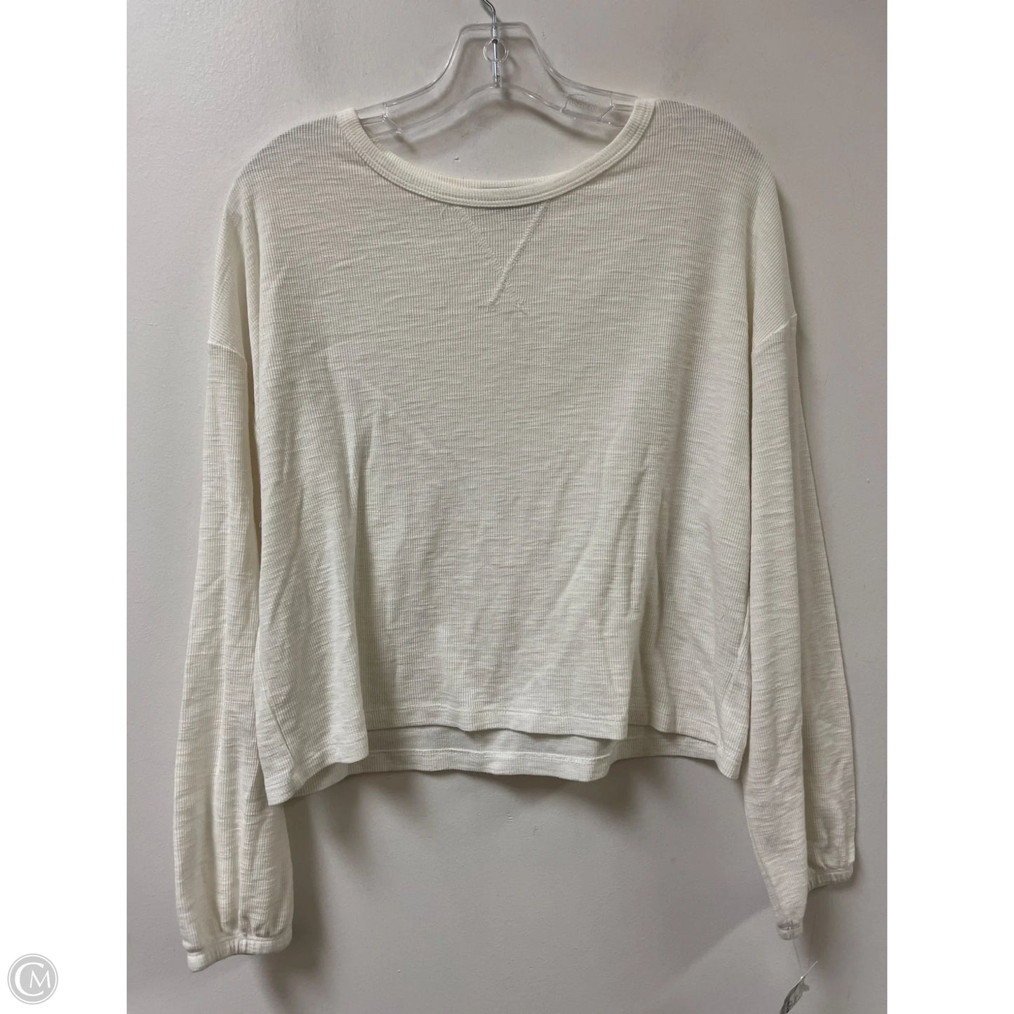 Top Long Sleeve By Carly Jean In White, Size: S