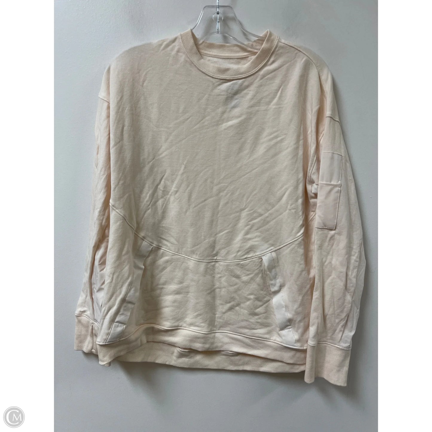 Athletic Sweatshirt Crewneck By All In Motion In Cream, Size: M