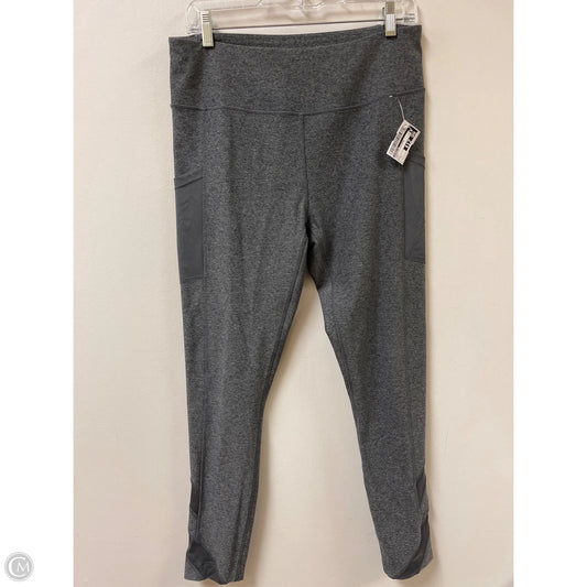 Athletic Leggings By Mondetta In Grey, Size: L