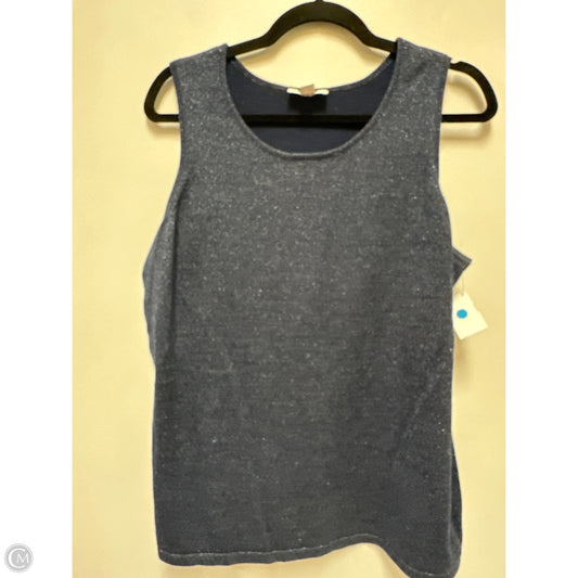 Top Sleeveless By Belle By Kim Gravel In Navy, Size: L